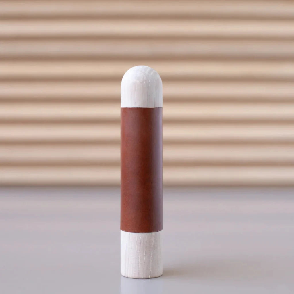 Chapman Wood Bar Pull With Leather