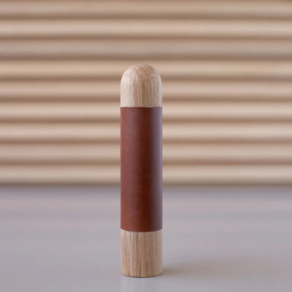 Chapman Wood Bar Pull With Leather