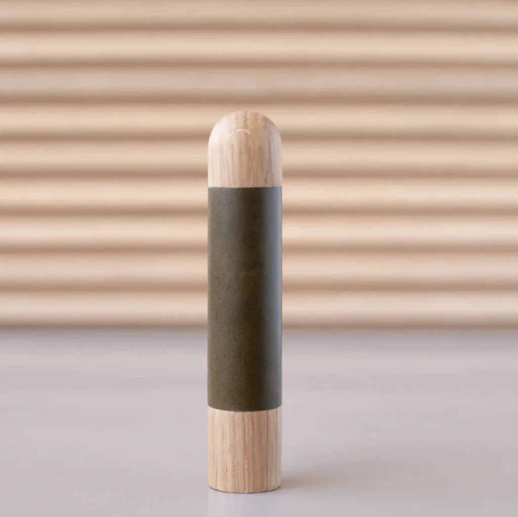 Chapman Wood Bar Pull With Leather