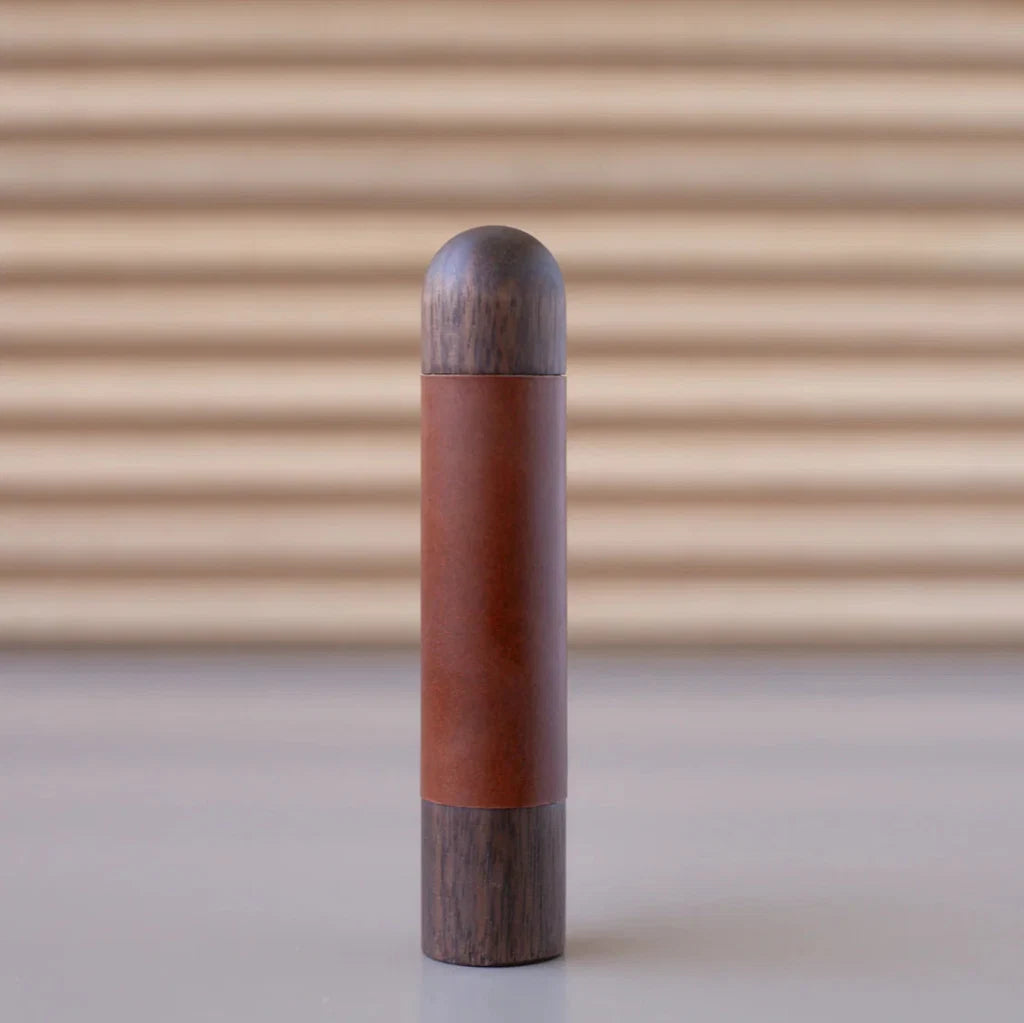 Chapman Wood Bar Pull With Leather