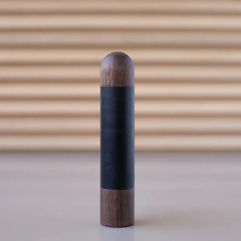 Chapman Wood Bar Pull With Leather