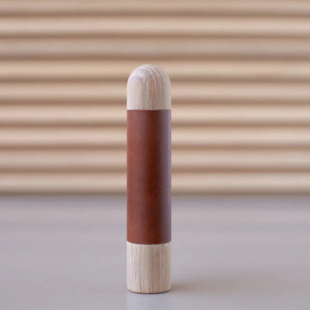 Chapman Wood Bar Pull With Leather