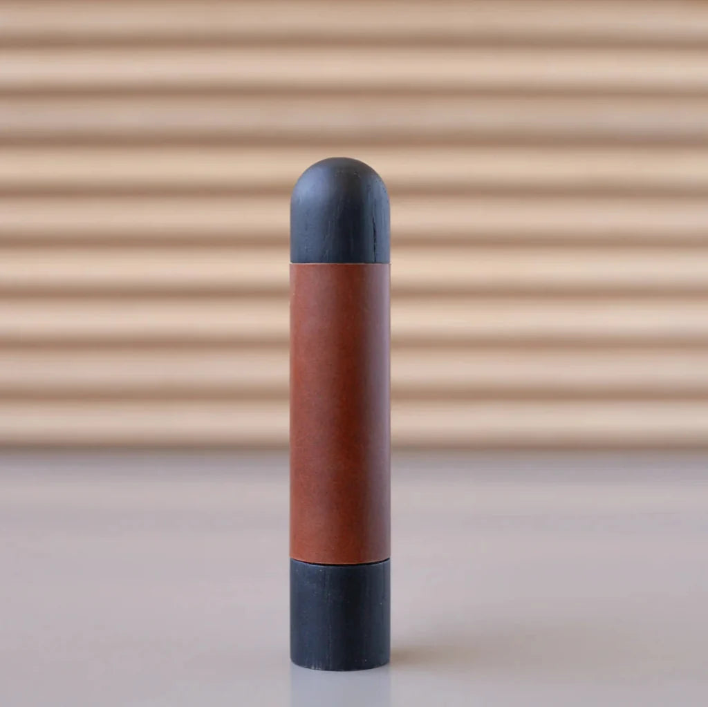 Chapman Wood Bar Pull With Leather