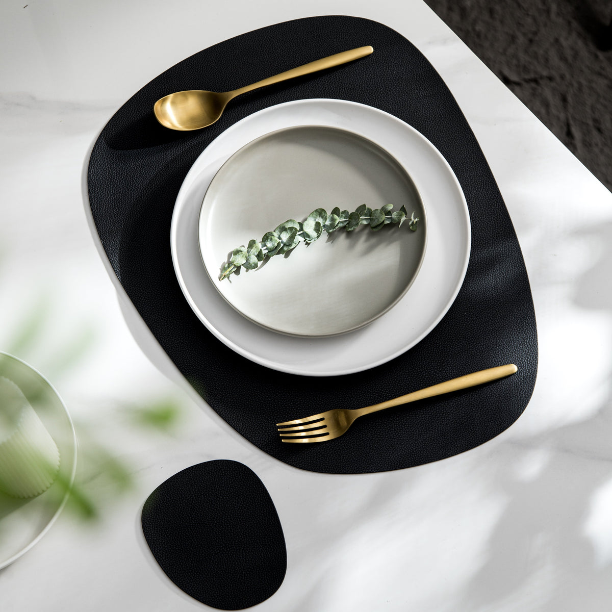 Contemporary Leather Placemats and Coasters 2.0