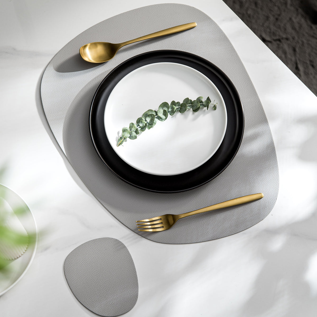 Contemporary Leather Placemats and Coasters 2.0